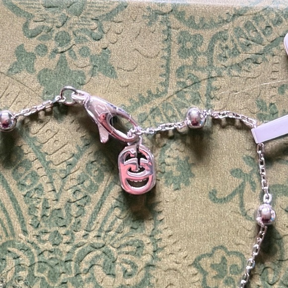 Gucci Flora Diamond Charm Bracelet Sterling Silver - Picture 3 of 12